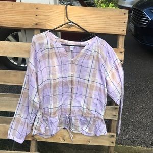 Cute Purple Barnhouse Crop-top